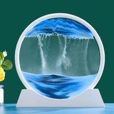 Round Glass Deep Sea Sandscape Hourglass