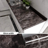 Black Marble Kitchen Home Peel and Stick Wallpaper