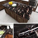 Black Marble Kitchen Home Peel and Stick Wallpaper