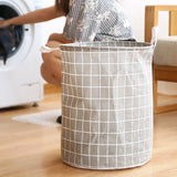 Foldable Cotton Linen Dirty Laundry Basket