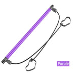 Portable Yoga Pilates Bar Stick with Resistance Band