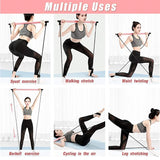 Portable Yoga Pilates Bar Stick with Resistance Band