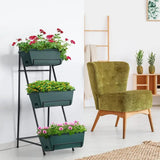 4 Tiers Planter Box Freestanding Garden Planter