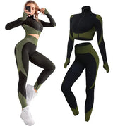 Seamless Workout Outfits Sets Yoga Sportswear