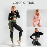 Seamless Workout Outfits Sets Yoga Sportswear