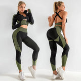 Seamless Workout Outfits Sets Yoga Sportswear